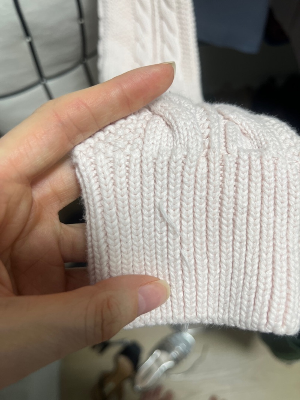 Pink Cable Knit Cropped style Cardigan Sweater - Picture 10 of 10